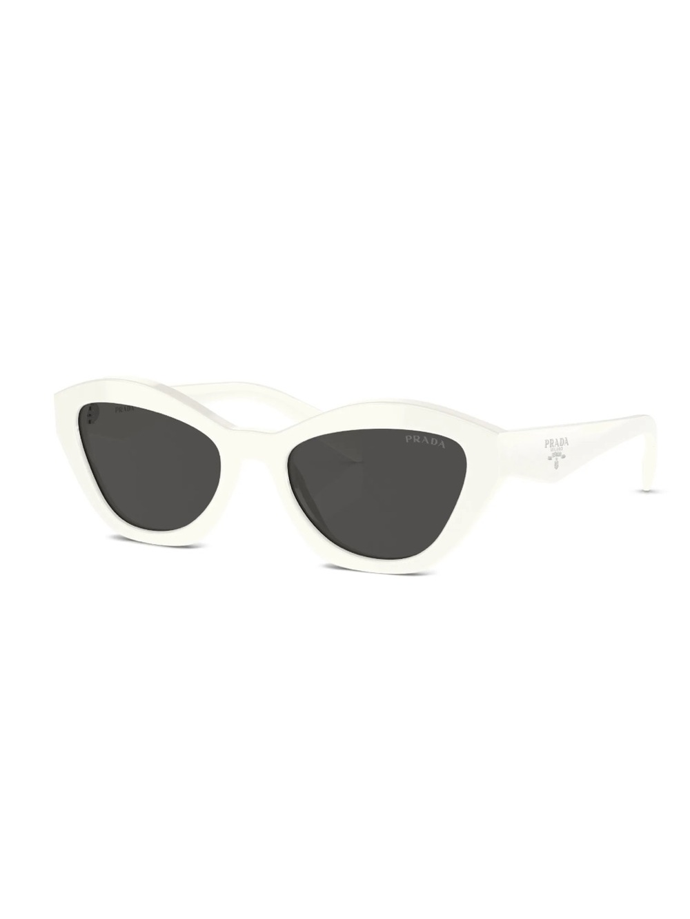 Prada PRA02S sunglasses 55m - white acetate grey lenses